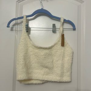 NWT SKIMS Cozy Knit Tank white/cream sz 4x/5x